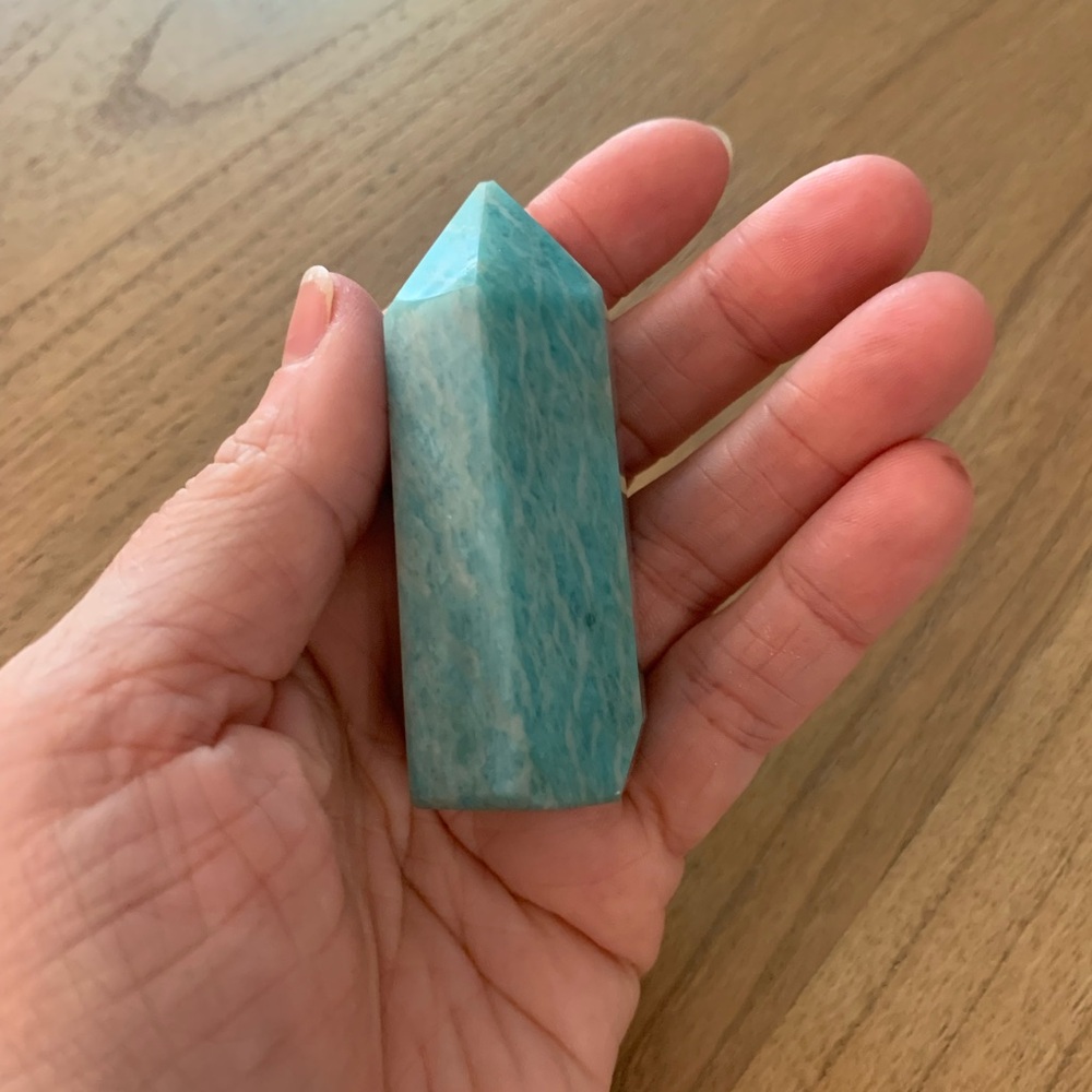 Amazonite crystal point